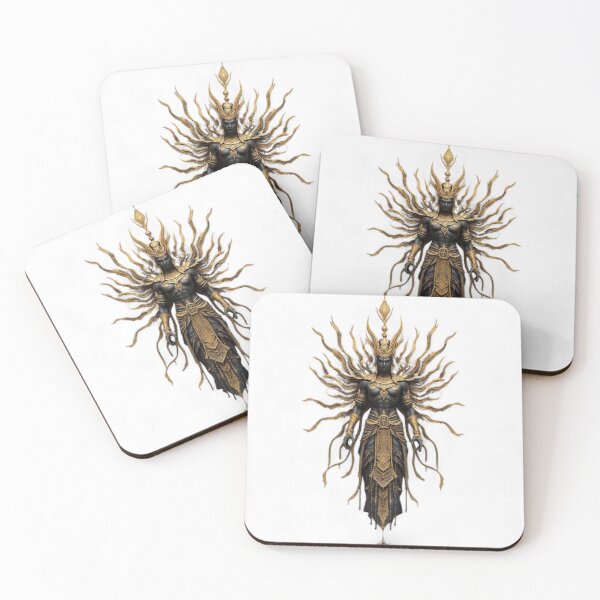 Item preview, Egyptian Deity Ankh - Golden Pharaoh Sun God Illustration designed and sold by Remix Vision.