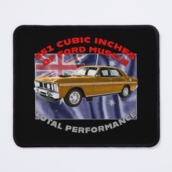 Item preview, Gold Ford Falcon GT HO 351 Classic Australian Muscle Car Artwork 351 Cubic Inches Ford Muscle Total Performance Vintage Falcon GT HO Phase 3 Aussie Car Art Car Lover Gift Fathers Day Christmas Gift designed and sold by Michael van der Hoorn.