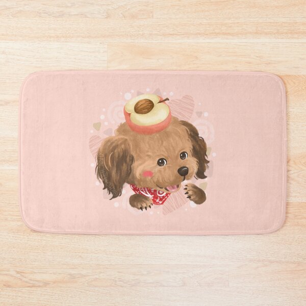Item preview, Brown Poodle with Peach on Head  designed and sold by Khotekmei.