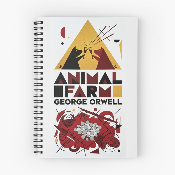 Item preview, Animal Farm George Orwell Poster | Abstract Geometric Literary Art designed and sold by DandoLaTalla.