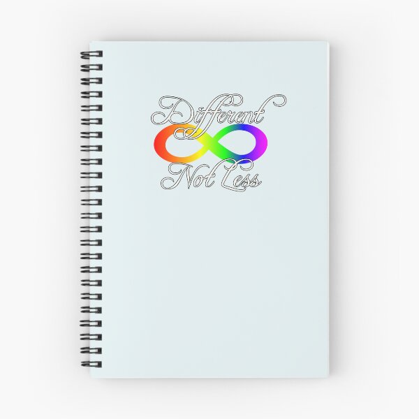 Item preview, Different Not Less Autism Acceptance Rainbow Infinity Symbol designed and sold by Cute & Sassy Custom Gifting Boutiques.