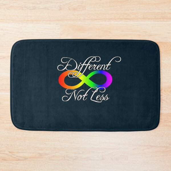 Item preview, Different Not Less Autism Acceptance Rainbow Infinity Symbol designed and sold by tamdevo1.