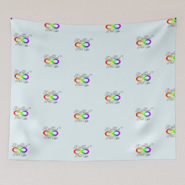 Item preview, Different Not Less Autism Acceptance Rainbow Infinity Symbol designed and sold by tamdevo1.