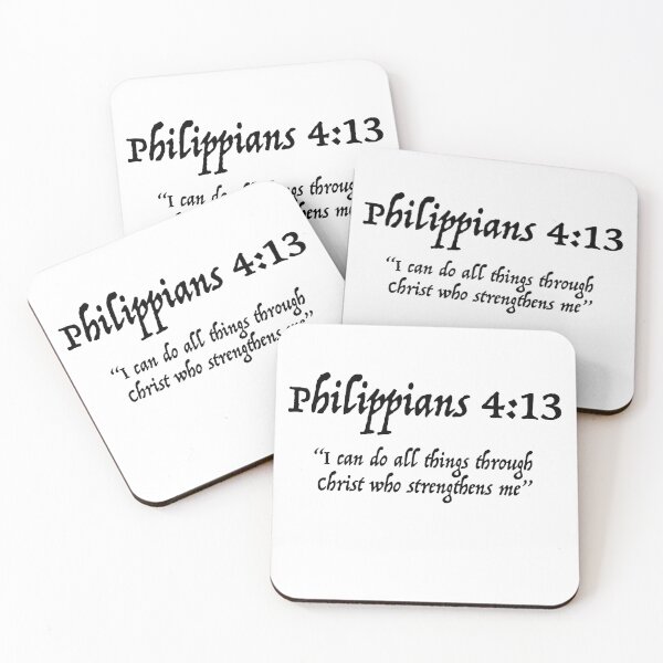 Item preview, Bible Verse Philippians 4:13 KJV designed and sold by GuyBlank.