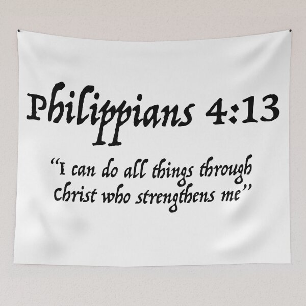 Item preview, Bible Verse Philippians 4:13 KJV designed and sold by GuyBlank.