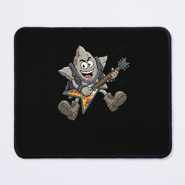 Item preview, Cartoon Stone Character Electric Guitar Player designed and sold by snowry.