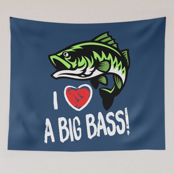 Item preview, I love A Big Bass Reversed designed and sold by G2Creative.