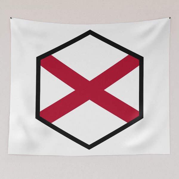 Item preview, ALABAMA HEXAGONAL SEAL designed and sold by dreamyguy.