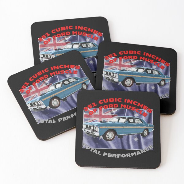 Item preview, Blue Ford Falcon GT HO 351 Classic Australian Muscle Car Artwork 351 Cubic Inches Ford Muscle Total Performance Vintage Falcon GT HO Phase 3 Aussie Car Art Car Lover Gift Fathers Day Christmas Gift designed and sold by Michael van der Hoorn.