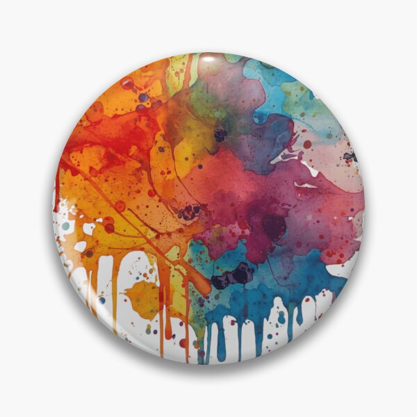 Artikelvorschau, Lebhafte Aquarellspritzer – Abstrakte Fluid-Art-Komposition entworfen und verkauft von WowDezign.