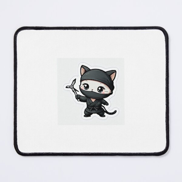 Item preview, Cute Kawaii Ninja Cat Chibi - Adorable Shuriken Kitty designed and sold by Armaan209.