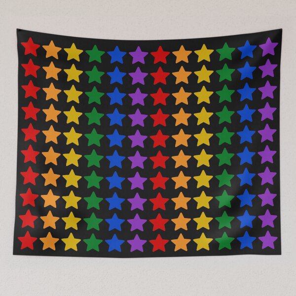Item preview, Rainbow Unity Stars Graphic Midnight designed and sold by stereonut.