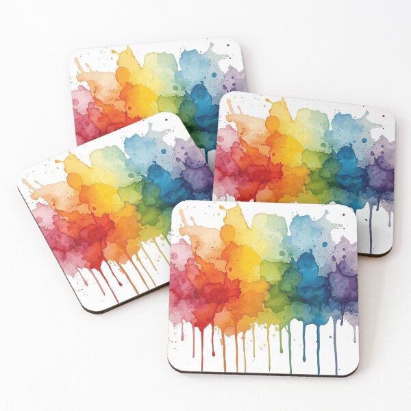 Item preview, Vibrant Watercolor Splashes - Abstract Fluid Art Composition designed and sold by WowDezign.