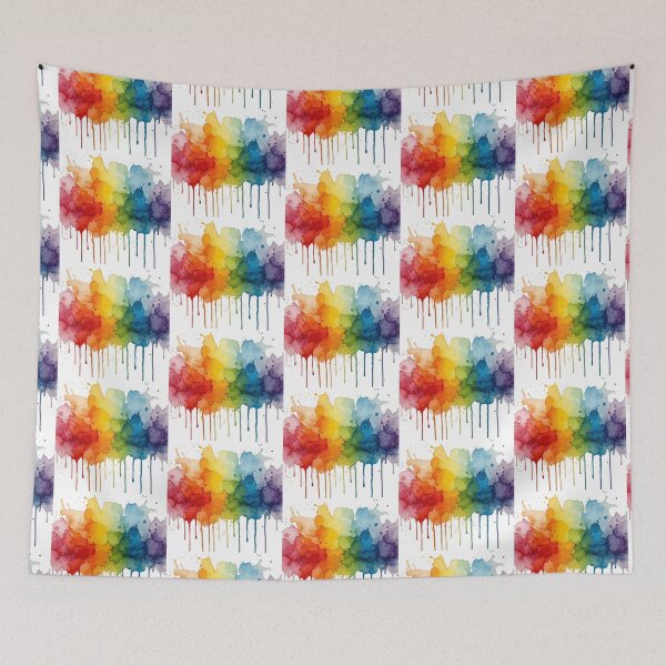 Item preview, Vibrant Watercolor Splashes - Abstract Fluid Art Composition designed and sold by WowDezign.