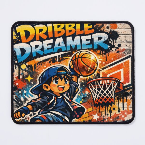 Item preview, Dribble Dreamer – Graffiti Slam Dunk Art designed and sold by Joyfulfabric.