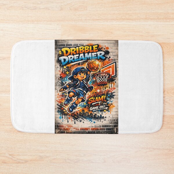 Item preview, Dribble Dreamer – Graffiti Slam Dunk Art designed and sold by Joyfulfabric.
