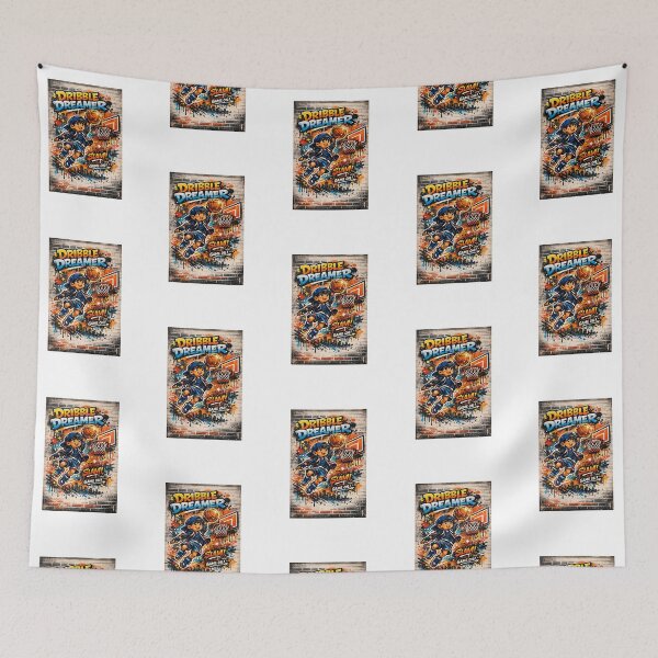 Item preview, Dribble Dreamer – Graffiti Slam Dunk Art designed and sold by Joyfulfabric.