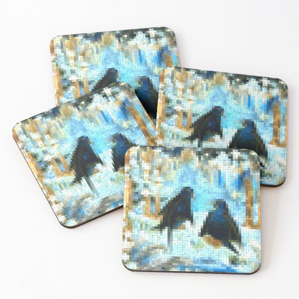 Item preview, Two Ravens in Winter Forest designed and sold by larkanthosis.
