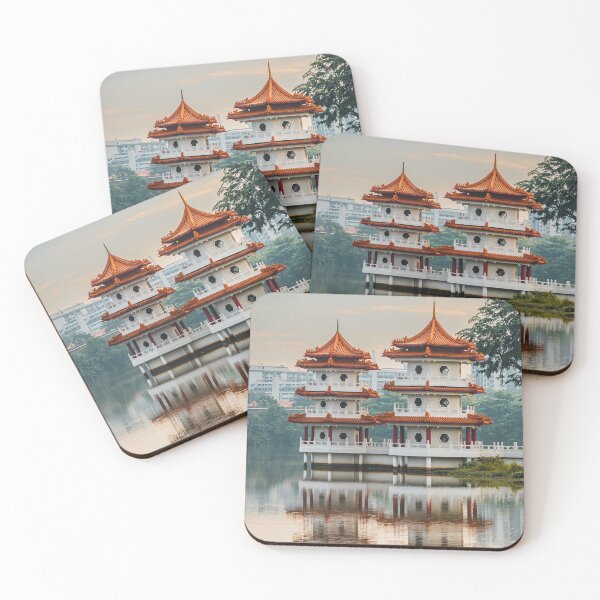 Item preview, Singapore Pagodas at Sunrise - Chinese Garden designed and sold by ElartedeNoel.
