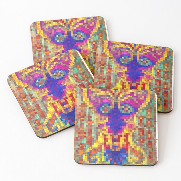 Item preview, Colorful Mosaic Cat Portrait designed and sold by larkanthosis.