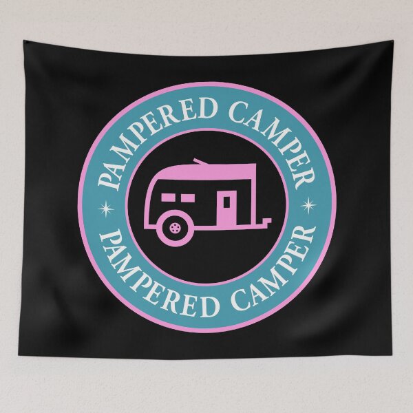 Item preview, Pampered Camper Pink & Blue Design designed and sold by G2Creative.
