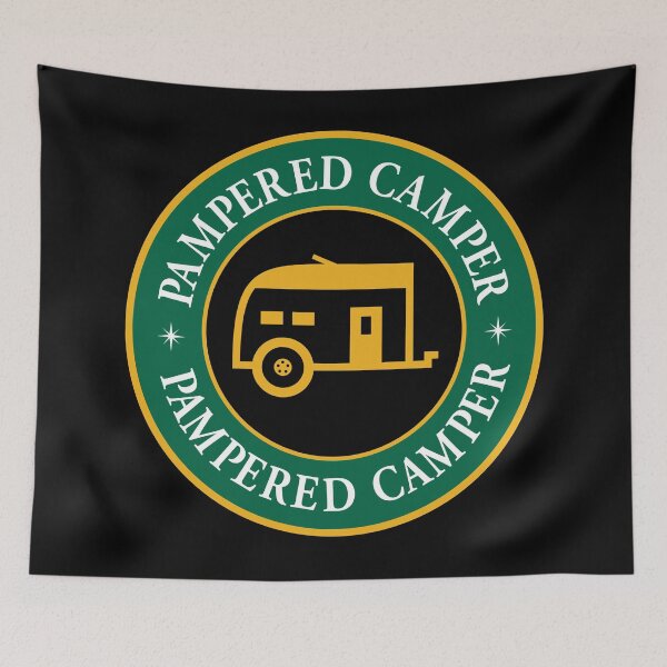 Item preview, Pampered Camper Green & Gold Design designed and sold by G2Creative.
