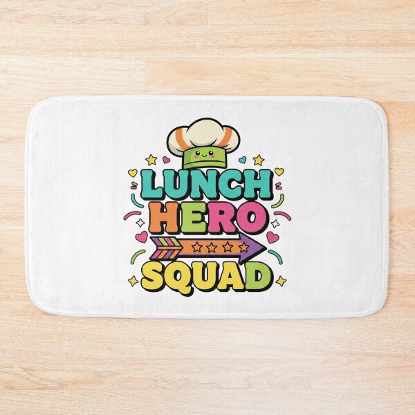 Item preview, cafeteria workers crew school lunch hero art designed and sold by ArtDesignTp.