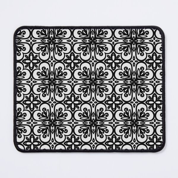 Item preview, Black and White Ornamental Seamless Pattern, Floral Tile Vector, Bold Decorative Background designed and sold by JoelmaQ.
