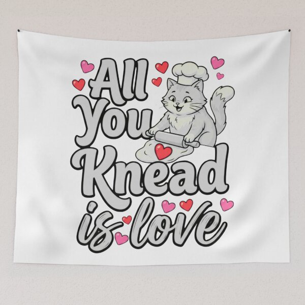 Item preview, funny kneading cat mom love biscuit art designed and sold by ArtDesignTp.