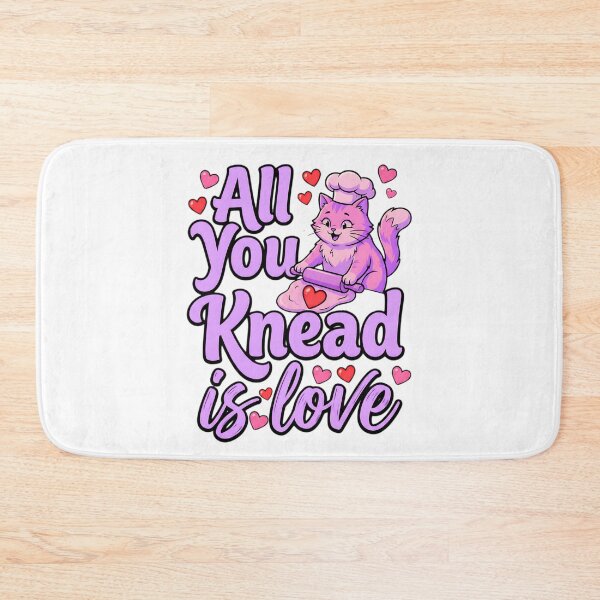 Item preview, valentine cat mom all you knead pun illustration designed and sold by ArtDesignTp.