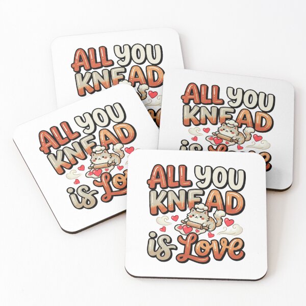 Item preview, cute cat biscuits all you knead is love art designed and sold by ArtDesignTp.