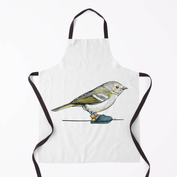 Item preview, Hutton's Vireo in clogs designed and sold by JimsBirds.