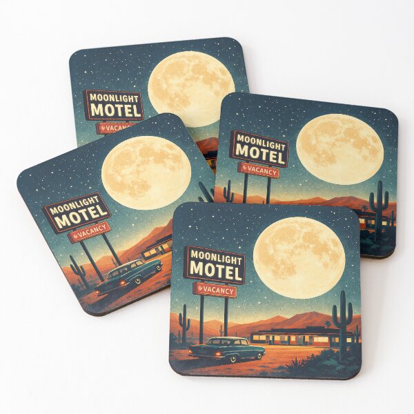 Item preview, Moonlit Desert Motel designed and sold by Pixel Junkies Studio.
