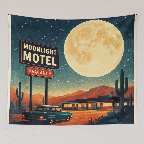 Item preview, Moonlit Desert Motel designed and sold by Pixel Junkies Studio.
