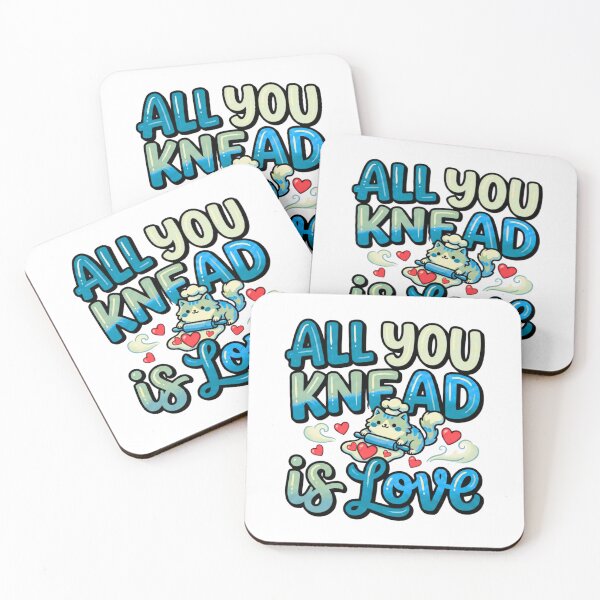 Item preview, all you knead is love funny cat biscuit design designed and sold by ArtDesignTp.