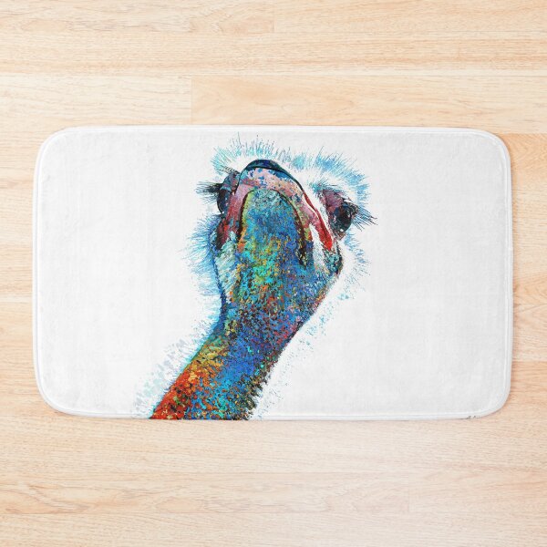 Item preview, Colorful Ostrich Bird Art designed and sold by Sharon Cummings Art.