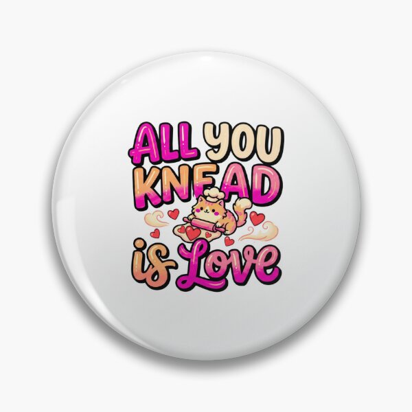 Item preview, funny cat mom knead love biscuit valentine art designed and sold by ArtDesignTp.