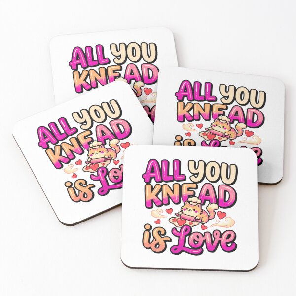 Item preview, funny cat mom knead love biscuit valentine art designed and sold by ArtDesignTp.