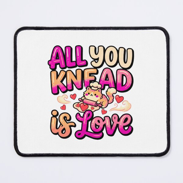 Item preview, funny cat mom knead love biscuit valentine art designed and sold by ArtDesignTp.
