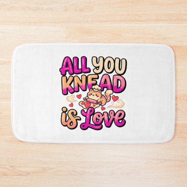 Item preview, funny cat mom knead love biscuit valentine art designed and sold by ArtDesignTp.