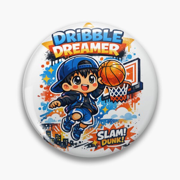 Item preview, Dribble Dreamer – Kawaii Slam Dunk designed and sold by Joyfulfabric.