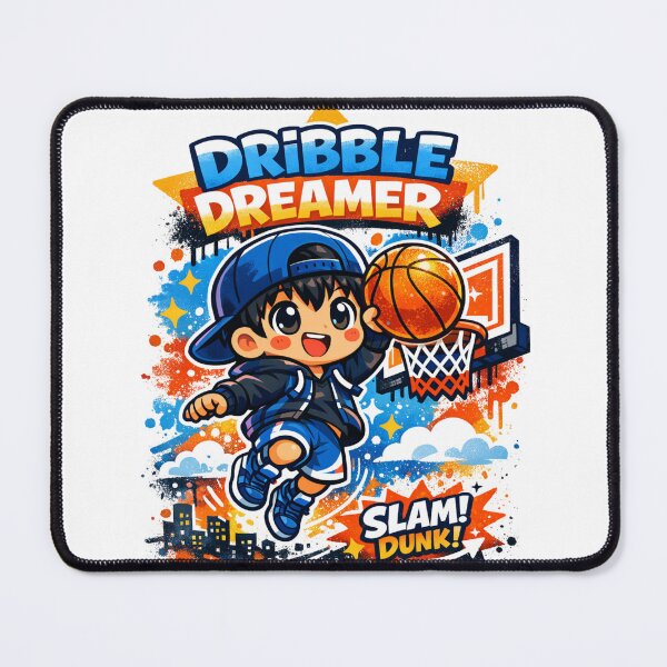 Item preview, Dribble Dreamer – Kawaii Slam Dunk designed and sold by Joyfulfabric.