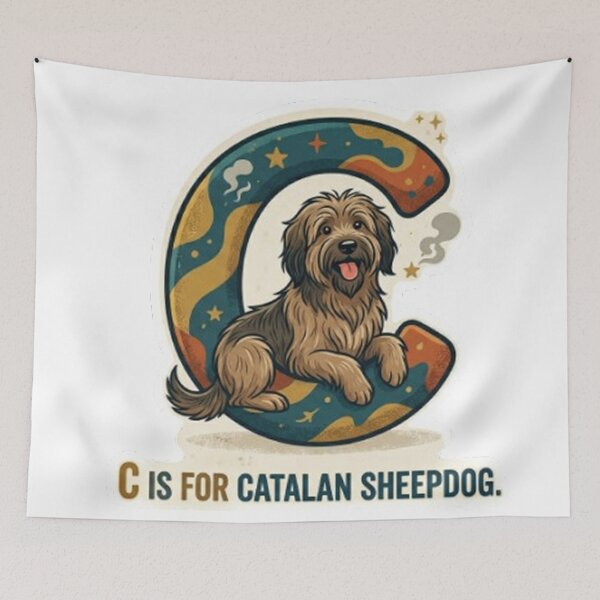 Item preview, catalan sheepdog designed and sold by sanawnaw154.