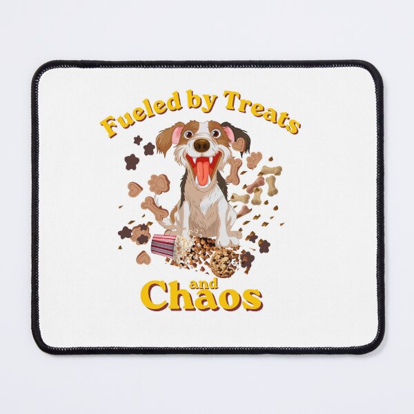 Item preview, Hyper Dog life ,Fueled by Treats and Chaos "Mischievous, Food-Obsessed Dog Humor" designed and sold by MMCollection99.