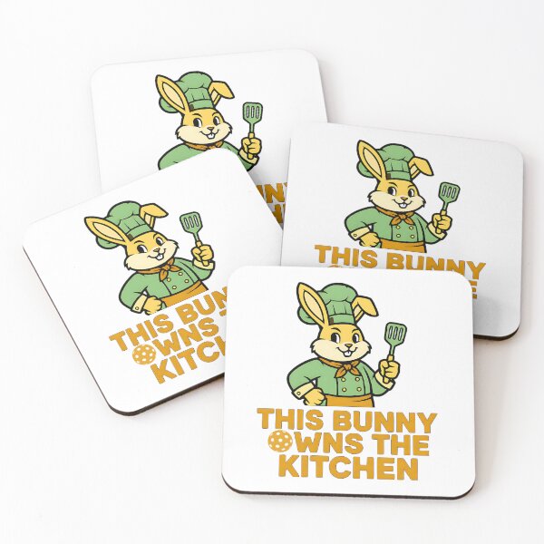 Item preview, easter bunny sports kitchen humor illustration designed and sold by ArtDesignTp.