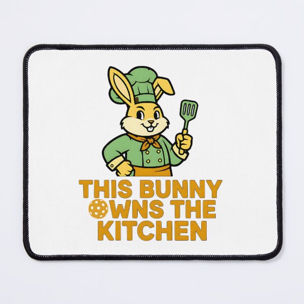 Item preview, easter bunny sports kitchen humor illustration designed and sold by ArtDesignTp.