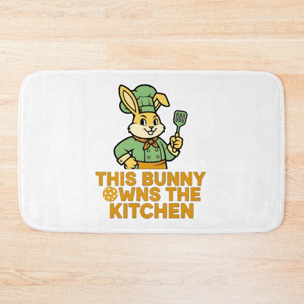 Item preview, easter bunny sports kitchen humor illustration designed and sold by ArtDesignTp.