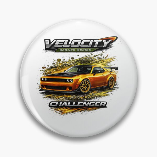 Item preview, Velocity Garage Art – Orange Challenger Muscle Car | High Performance Automotive Design designed and sold by VelocityGarage.