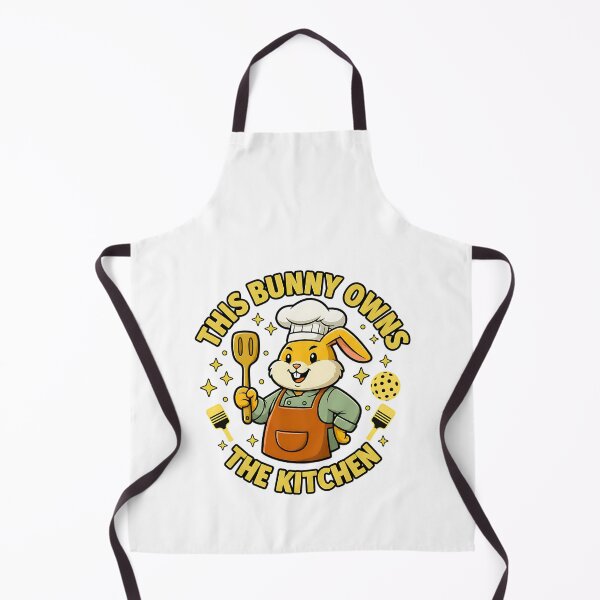 Item preview, bunny paddle queen funny easter kitchen art designed and sold by ArtDesignTp.