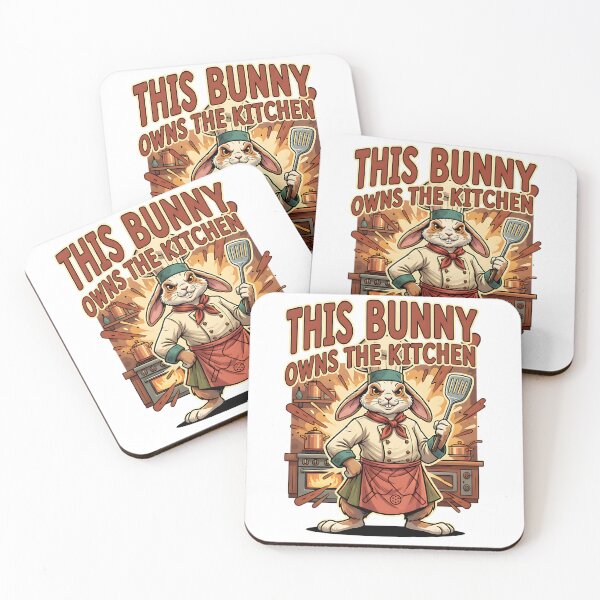 Item preview, playful easter bunny pickleball kitchen queen designed and sold by ArtDesignTp.